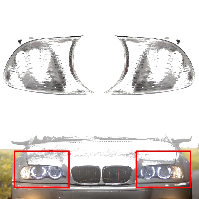 BMW E46 2-Door Corner Turn Signal Lights (1998-2001)