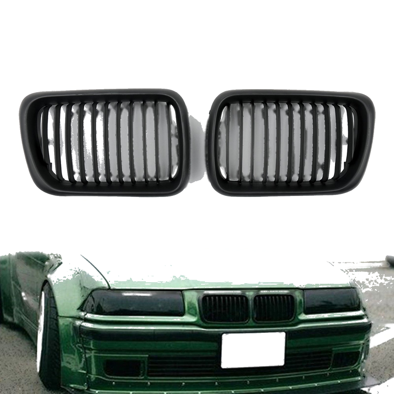 BMW E36 Matt Black Front Kidney Grill (1997-1999)