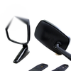 Style ABS Plastic Black Fender Door Mirrors Long Base