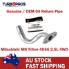 Mitsubishi MN Triton 4D56 2.5L Genuine Turbo Charger Oil Return Pipe