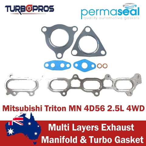 Mitsubishi Triton MN 4D56 2.5L Permaseal Exhaust Manifold&Turbo Gasket Kit
