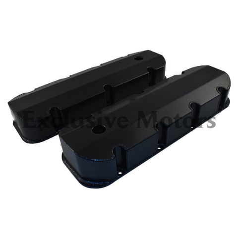 Chevy BB 396 / 427 / 454 (1965-1974) Black Fabricated Aluminum Valve Covers