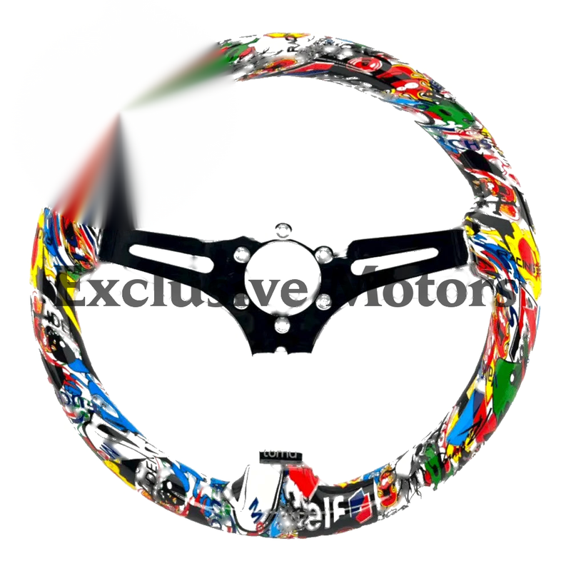 Sticker Bomb Steering Wheel