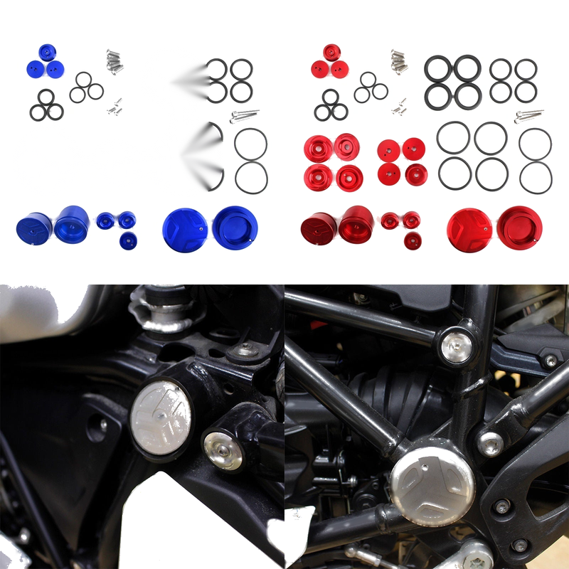 BMW R 1200 GS ADV LC 14-15 Generic Frame Hole Caps Decor Cover 1 Set Aluminum