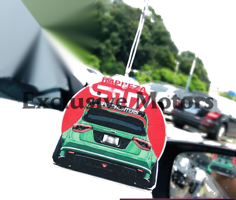 Modified Green Impreza STI Air Freshener
