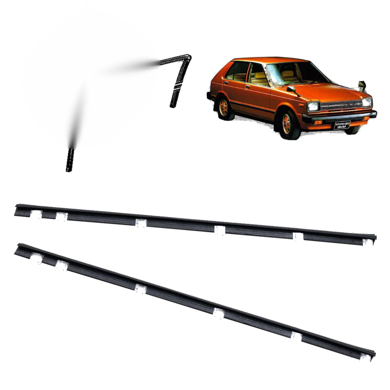 Toyota Starlet P60 KP61 KP62 4DR / 5DR Front Door Glass Weatherstrip
