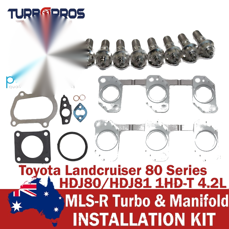 Toyota 80 Series 1HD-T 4.2L Permaseal Turbo&Manifold Titanium Stud&Gasket