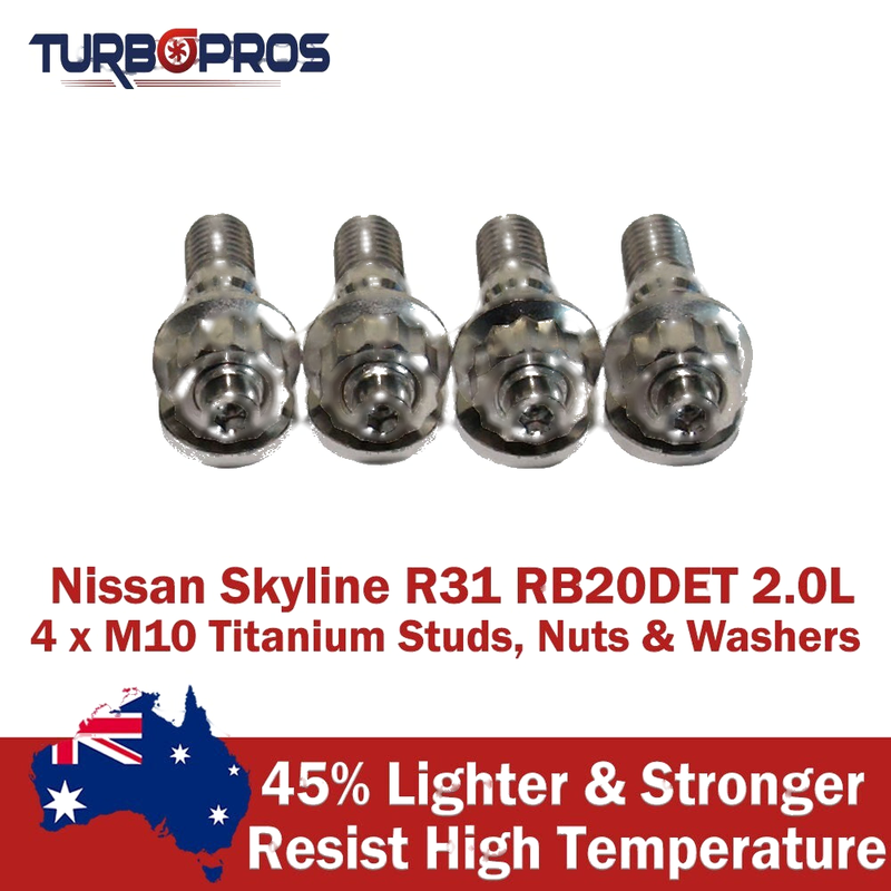 Nissan Skyline R31 RB20DET 2.0L Titanium Turbo to Exhaust Manifold Stud Kit