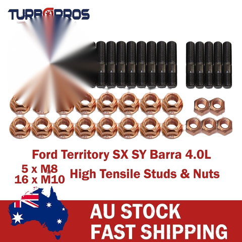 Ford Territory SX SY Barra 4.0L High Tensile Exhaust Manifold&Turbo Stud Kit