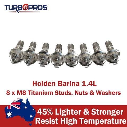 Holden Barina 1.4L Titanium Exhaust Manifold & Turbo Charger Stud Kit