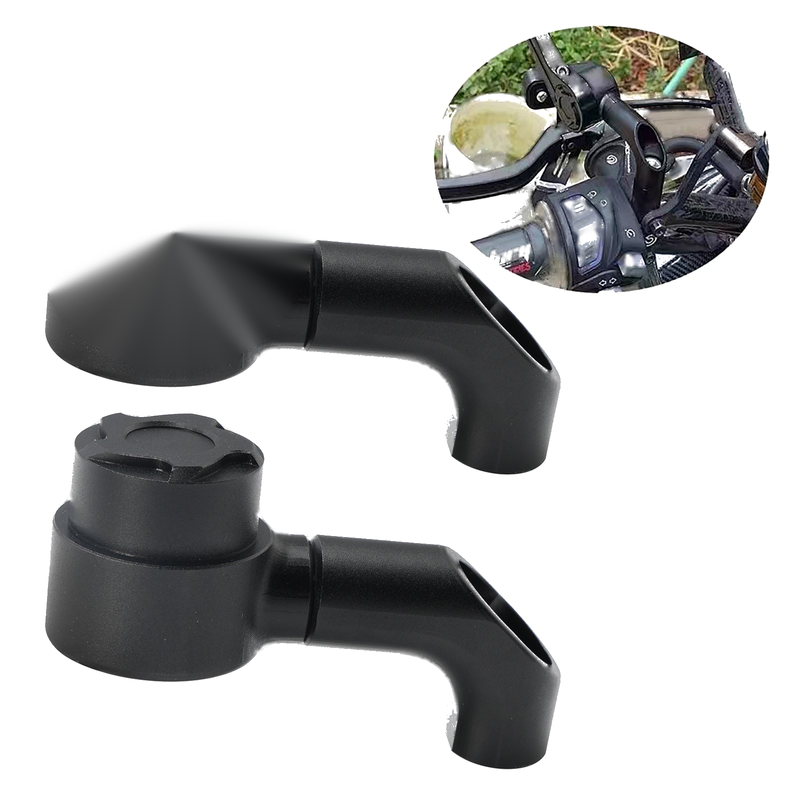 30mm Clamp Bar-End Mirrors 8mm 10mm CNC Universal Motorcycle Mirror Adapters