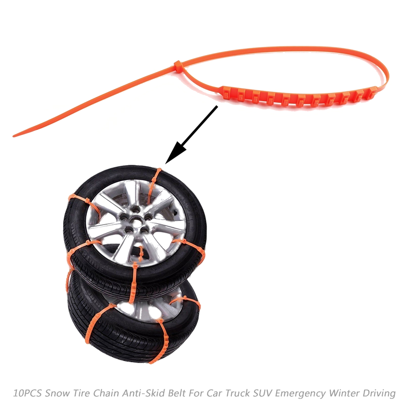 Car Truck SUV Snow Tire Chain Anti-Skid Belt (Universal Fit)