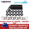 Holden Calais VL 3.0L Permaseal Exhaust Manifold Installation Studs&Gasket