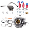1.5L-2.5L any 4 6 cyl 420HP Billet Turbo Turbocharger A/R .63+Oil Line Kit