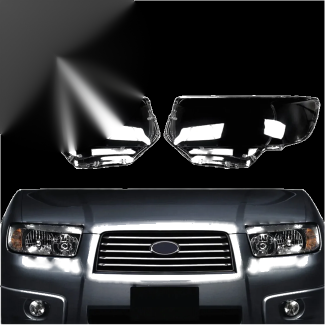 Subaru Forester 2006-2008 Front Headlight Lens Covers x 2