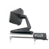 Style 2 Pieces Black Fender Door Mirrors Long Base