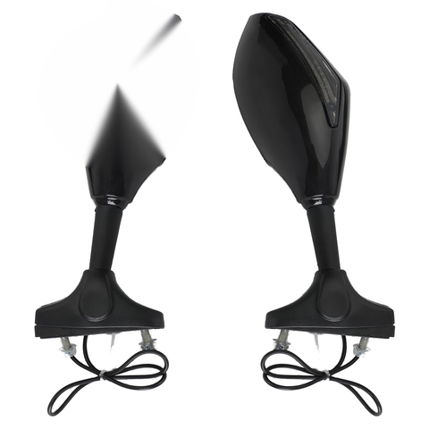 SUZUKI GSXR 600 750 1000 Hayabusa GSF SV Katana TL1000R Black Generic Pair LED Mirrors