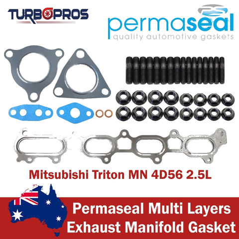 Mitsubishi Challenger 4D56 2.5L Permaseal Turbo&Exhaust Manifold Stud&Gasket