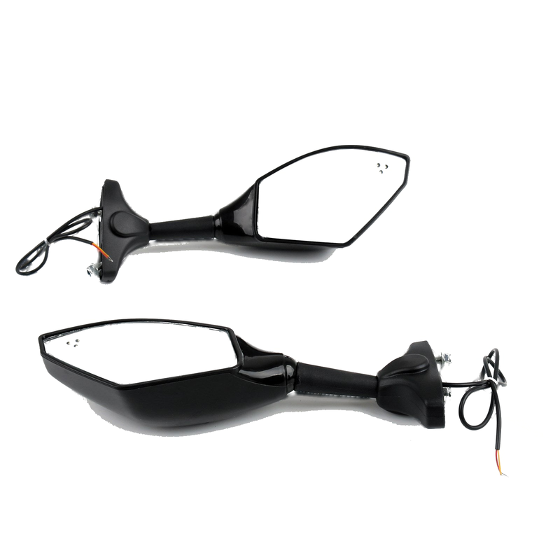 YAMAHA YZF R6 R6S FZ1 FZ6 FAZER FZ8S FJR1300 XJ6 FZR600 Pair LED Mirrors Generic