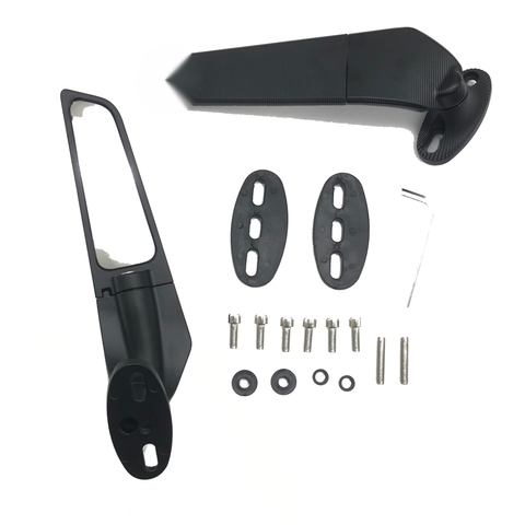 Honda CBR 600RR CBR900RR CBR1000 RR 2000-2022 Swivel Wing Fin Rearview Mirrors