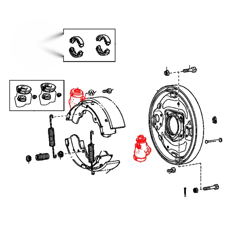 Toyota Hiace Van 1977-1982 Front Wheel Brake Cylinder