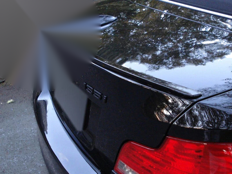 Lexus LS XF40 Black Boot Lip Spoiler (2013-2017)