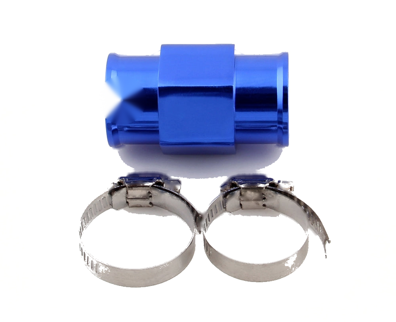 Radiator Hose 30mm Water Temp Sensor Adapter (Blue)