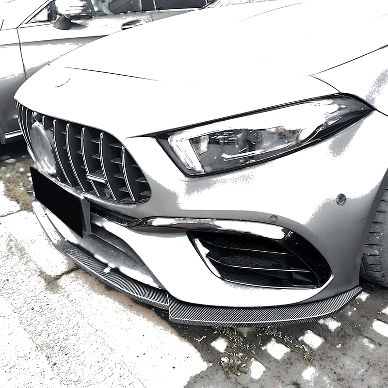 Benz W177 A45 A45S Front Spoiler Lip Splitter Kit (2019-2023)