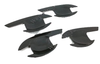 Mitsubishi Triton L200 Carbon Door Handle Bowl Inserts Covers (2006-2014)