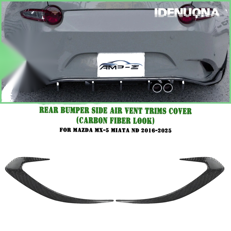 Mazda MX-5 Miata Rear Bumper Side Air Vent Trims (2016-2025)