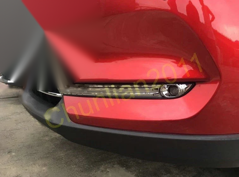Mazda CX-5 (2017-2021) 2 x pcs Chrome Front Fog Light Cover Trim