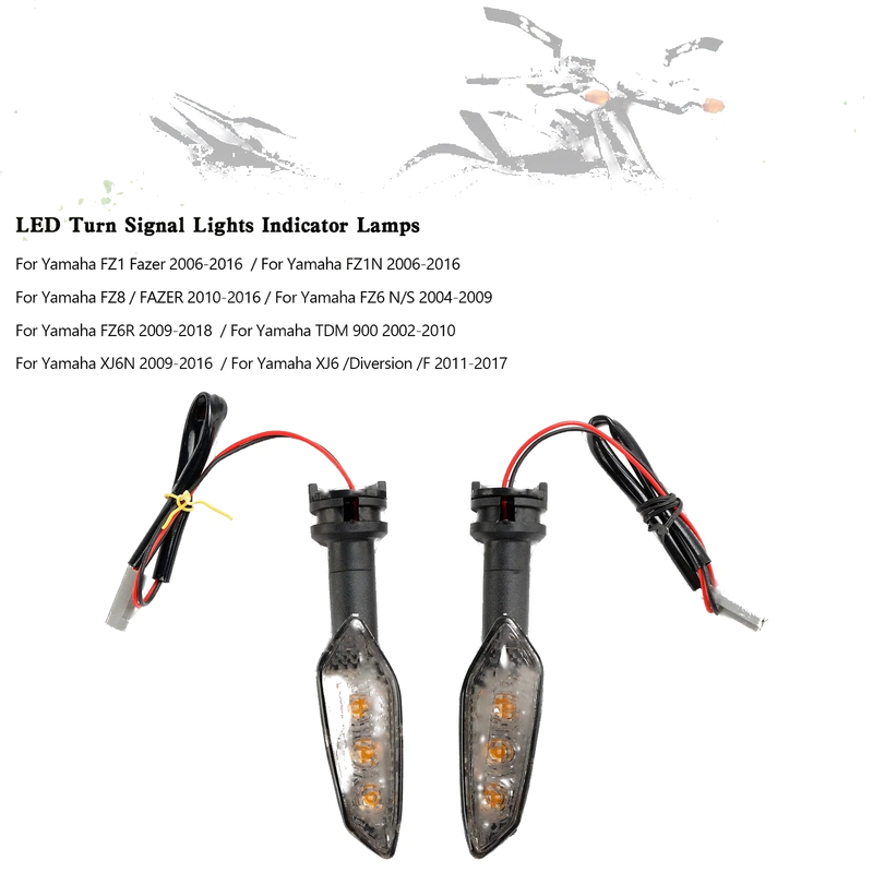 Yamaha FZ1, FZ8, FZ6, TDM900 LED Turn Signal Indicator Lights (2006-2016)