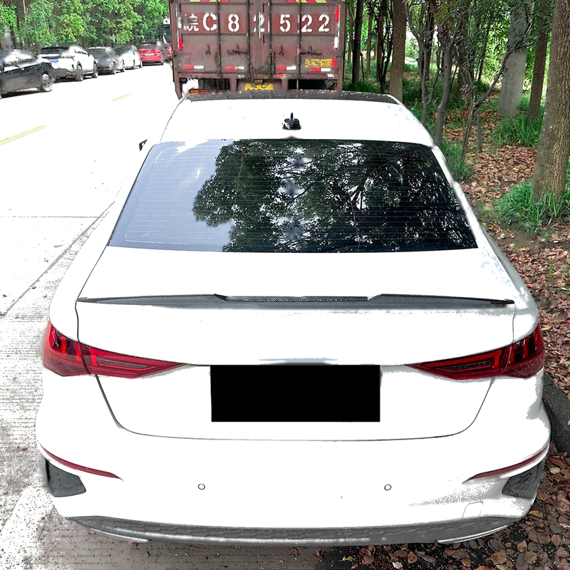 Audi A3 S3 RS3 8Y (2021-2025) Carbon Look Rear Boot Spoiler Lip