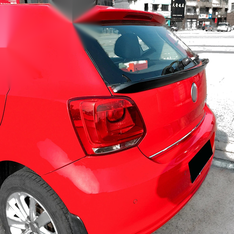Volkswagen Polo 6R 6C Gloss Black Rear Boot Spoiler Lip (2009-2017)