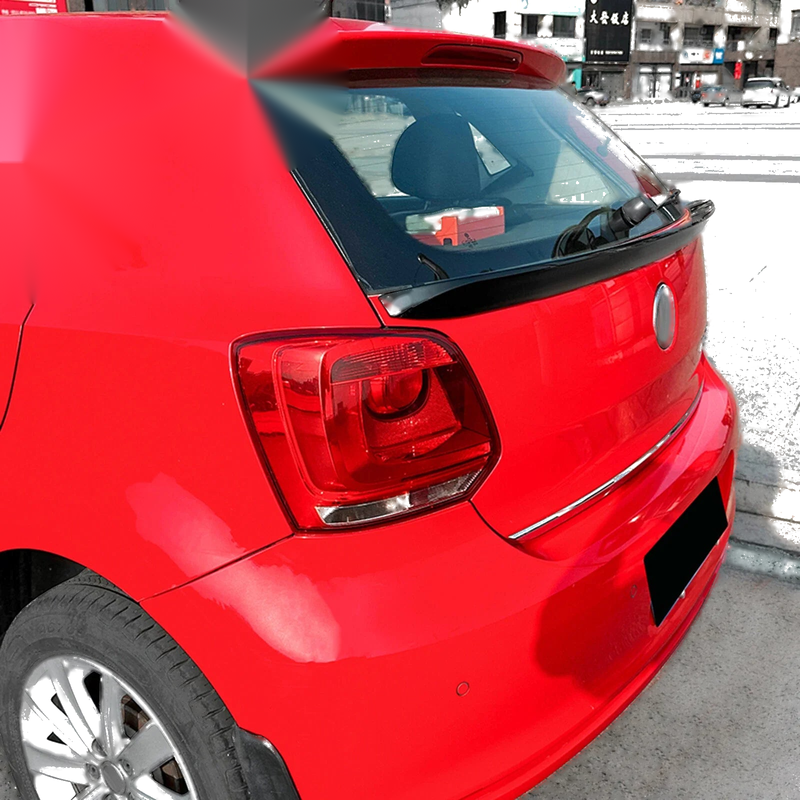 Volkswagen Polo 6R 6C Gloss Black Rear Boot Spoiler Lip (2009-2017)