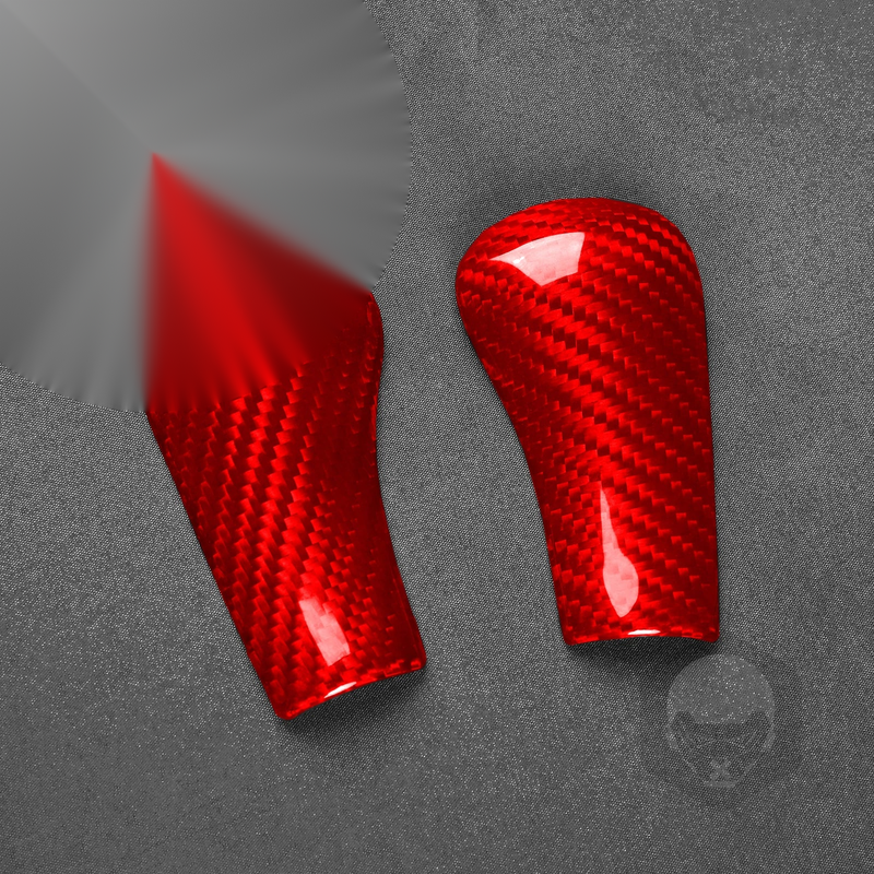 NISSAN GTR R34 (1999-2002) 2 x Red Gear Shift Knob Side Covers