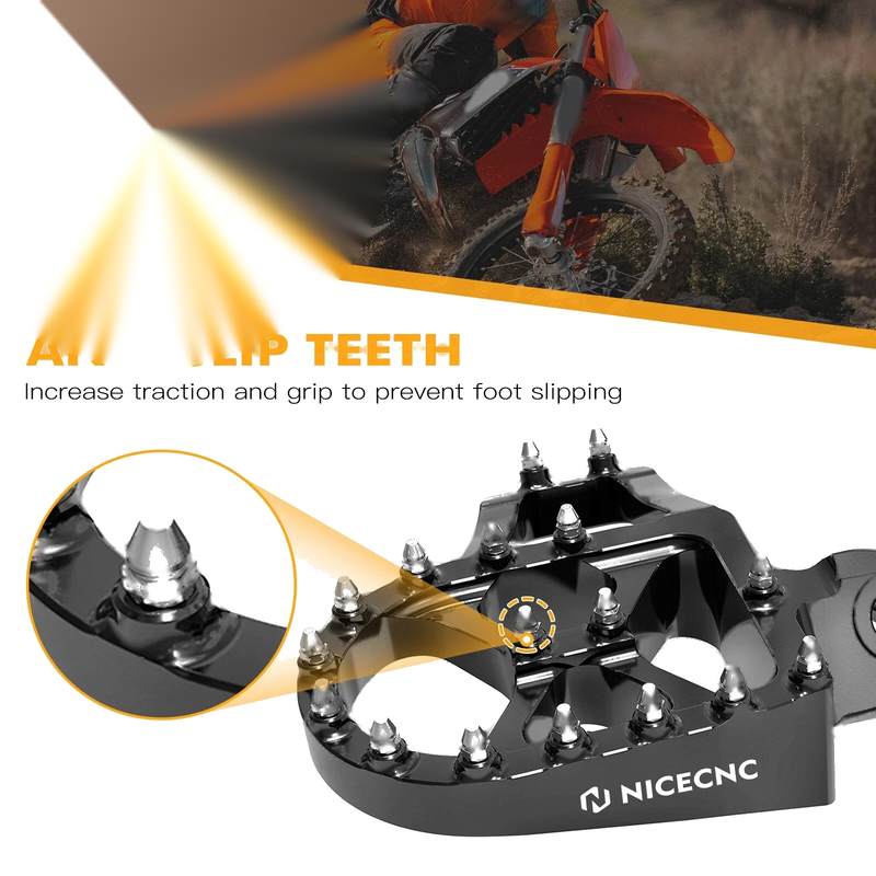 KTM 125 250 350 450 500 530 EXC EXC-F CNC Extender Foot Pegs (1998-2016)