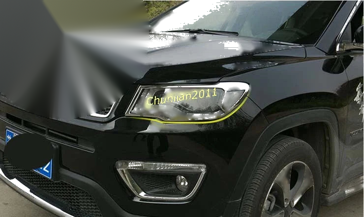 Jeep Compass Front Head Light Lamp Cover Trim (2017-2021)