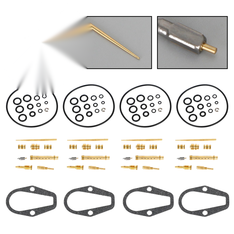 Honda CB500 CB500K Four (1971-1973) CB550K 4X Carburetor Repair Kit (1975-1976)