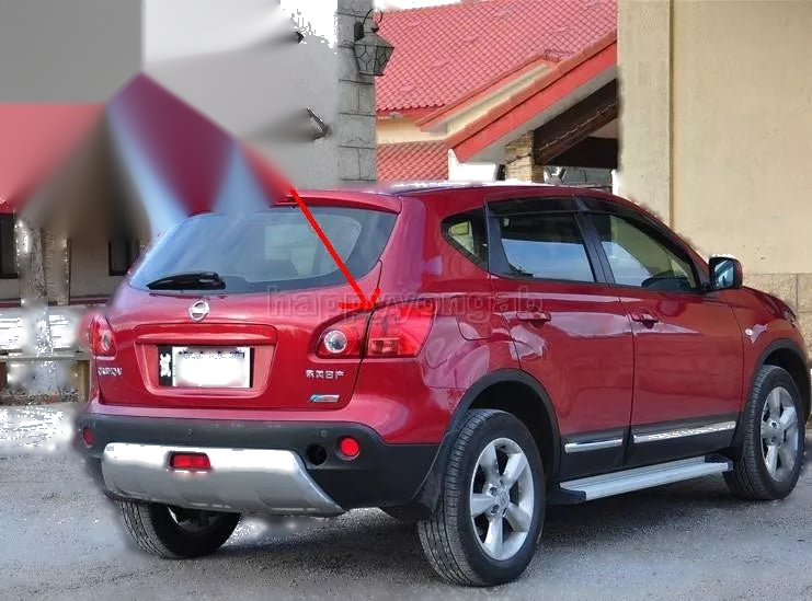 Nissan Qashqai Dualis Chrome Tail Rear Light Lamp Cover Trim (2007-2012)