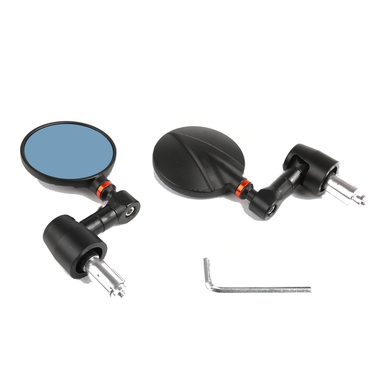 Motorcycle Bike Round Rear Side View 7/8 Bar End CNC Mirrors Universal Generic