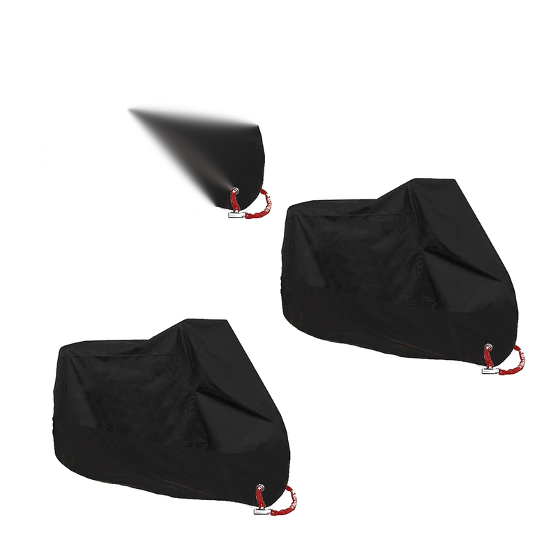L/XXL/3XL Motorcycle Bike Cover Waterproof Scooter Outdoor Rain UV Protector BLK Generic