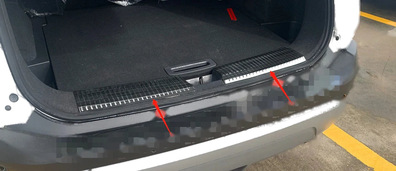 Nissan Rogue Steel Rear Inner Sill Plate Bumper Protector (2021-2023)