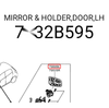 Mitsubishi Mirage Sedan LH Side Mirror Lens (2013-2022)