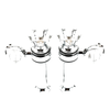 Harley Handlebar Riser Clamps Kit 1"