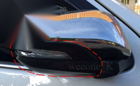 Toyota Hilux 1kd Carbon Matt Mirror Covers (2015-2016)