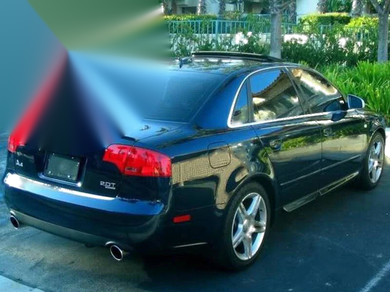 Audi A4 S4 B7 Sedan Brilliant Black Boot Lip Spoiler (2005-2008)