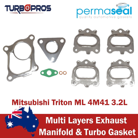 Mitsubishi Triton ML 4M41 3.2L Permaseal Exhaust Manifold&Turbo Gasket