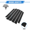 Honda CR-V (2007-2011) Black 6 x Pillar Post Trim Covers