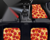 Custom Pepperoni Pizza Floor Mats